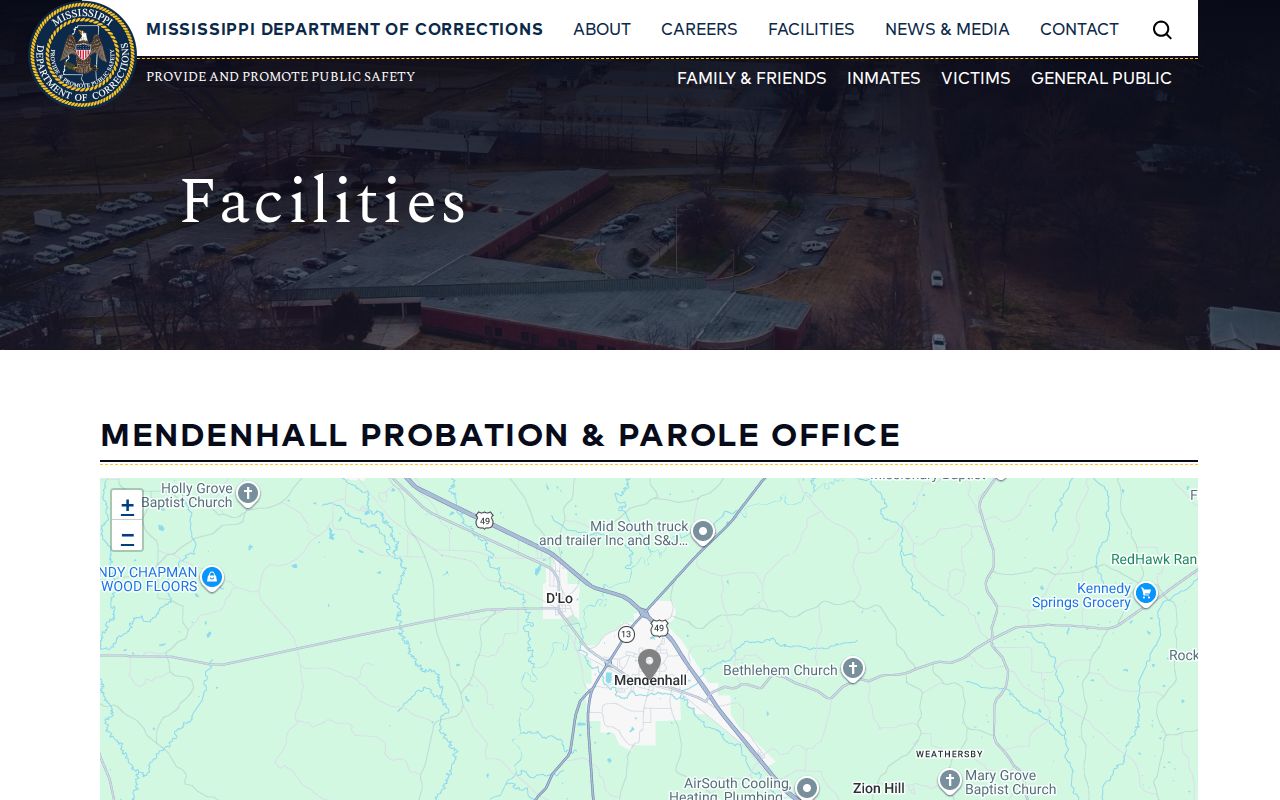 Simpson County parole and probation office record access